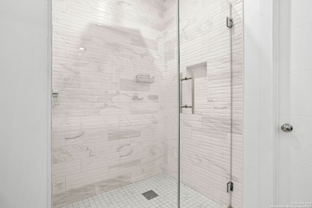 bathroom with walk in shower