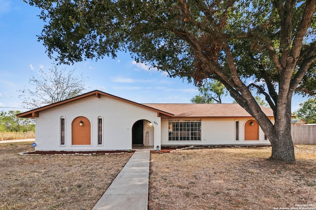 view of ranch-style home