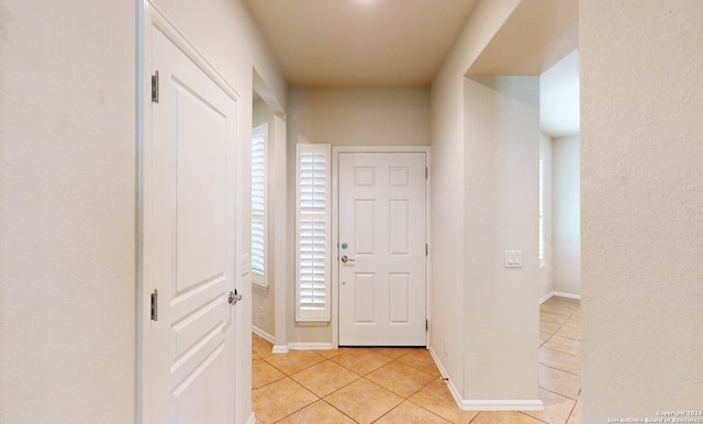 view of tiled entryway