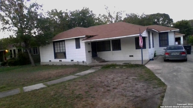 view of ranch-style home