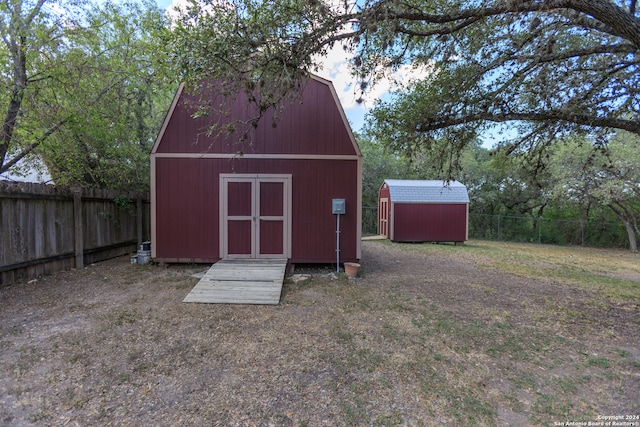 view of outdoor structure