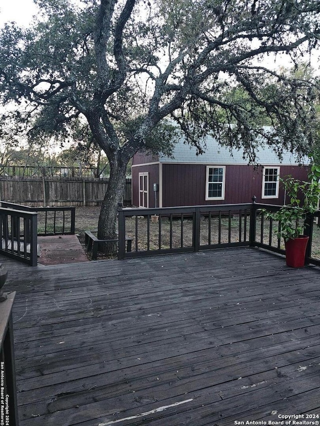 view of wooden terrace