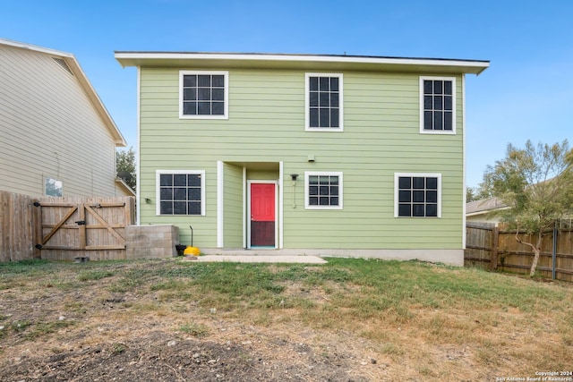 view of rear view of property