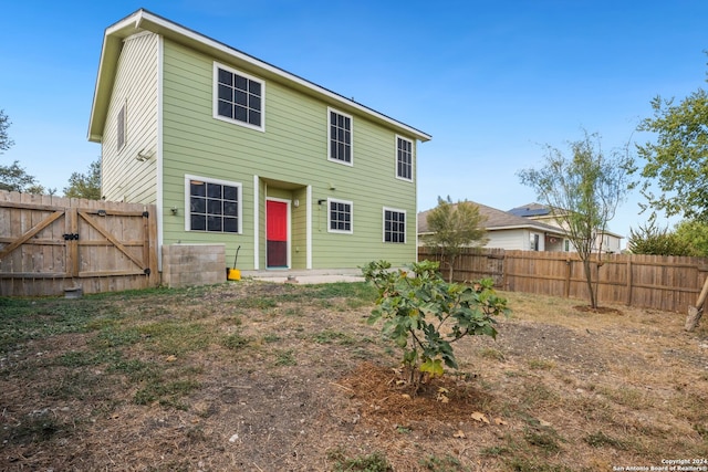 view of back of property