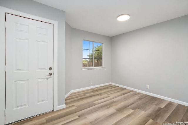 entrance foyer featuring light hardwood / wood-style flooring