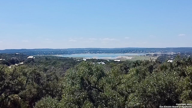 mountain view featuring a water view