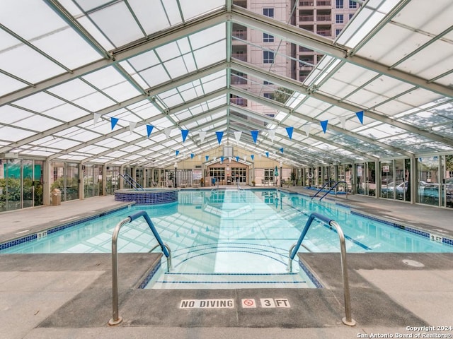 1 Towers Park Ln Unit 503, San Antonio, TX 78209 - view of indoor pool
