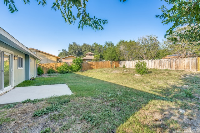 view of yard featuring a patio