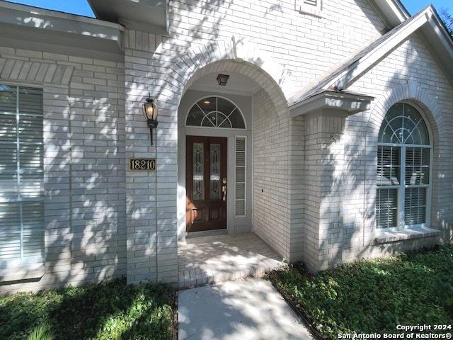 view of exterior entry with french doors