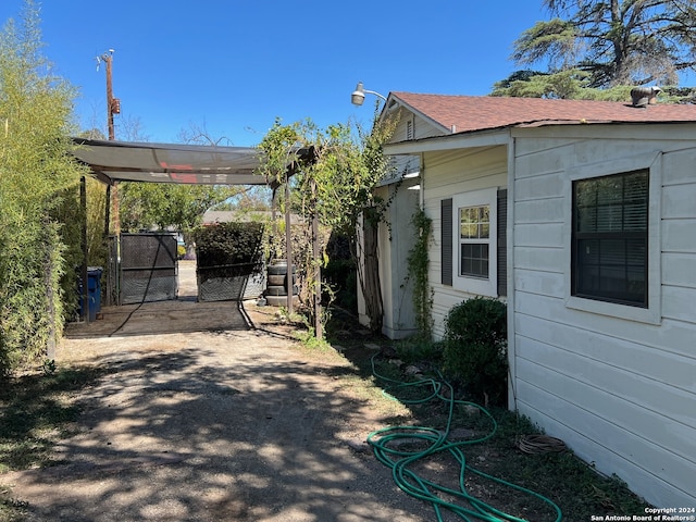 view of property exterior