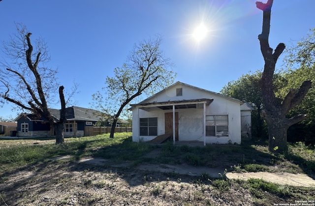 view of rear view of property