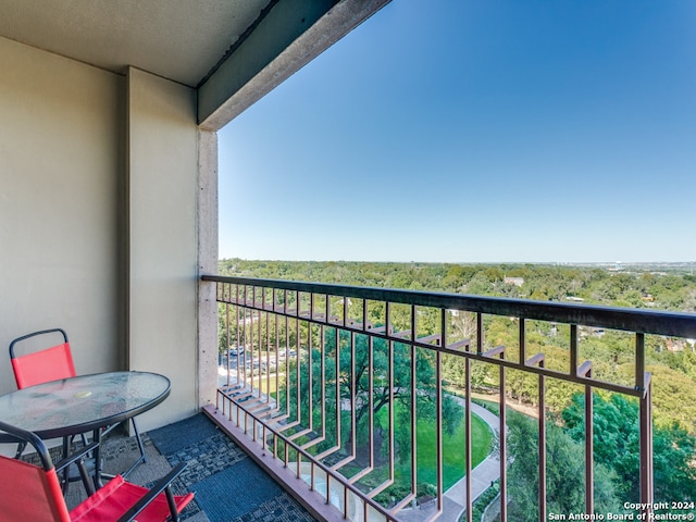 view of balcony