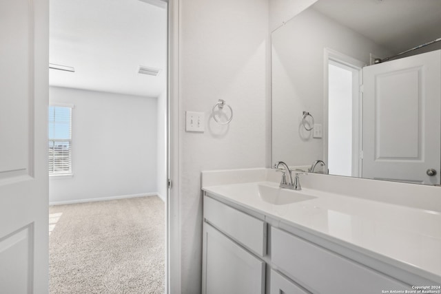 bathroom with vanity