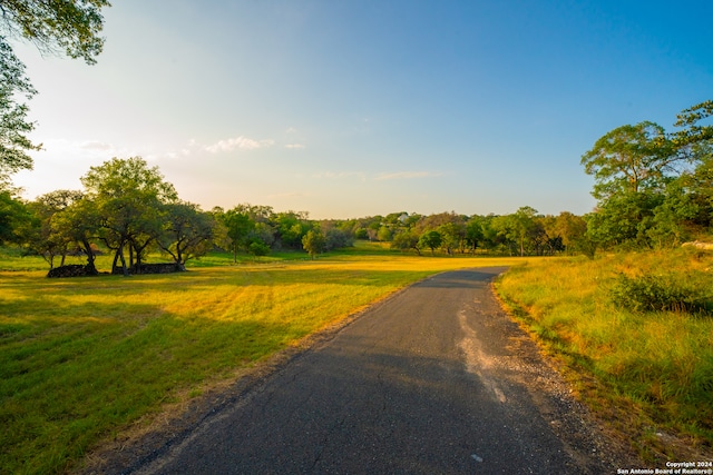 view of street featuring a rural view