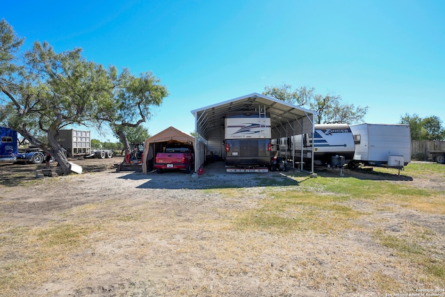 view of outdoor structure with a carport