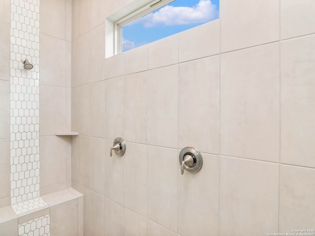 interior space featuring tile patterned flooring