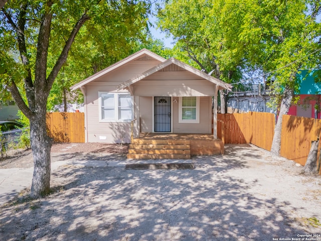 view of bungalow-style house