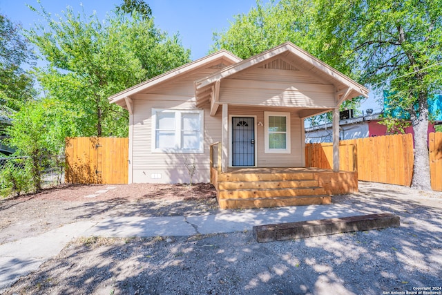 view of bungalow-style home