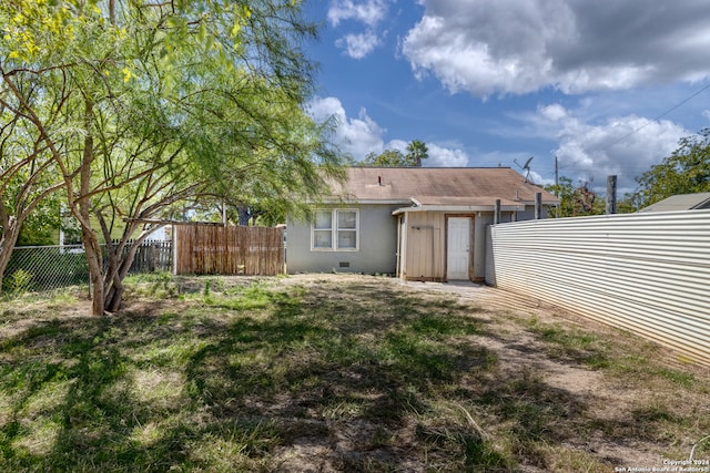 view of back of property