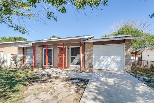 ranch-style house with a garage