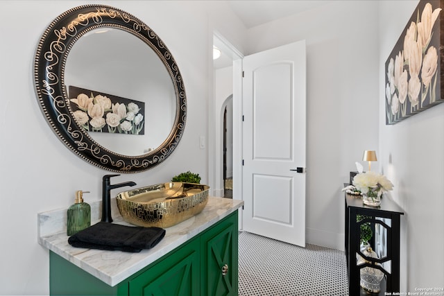 bathroom featuring vanity