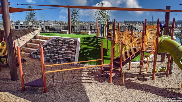 view of jungle gym