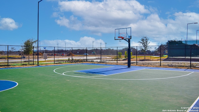 view of basketball court