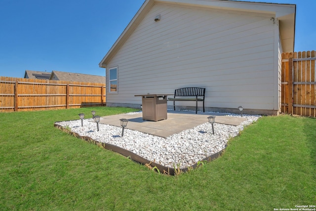 exterior space with a patio