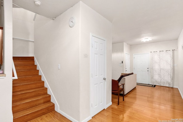 interior space featuring hardwood / wood-style floors