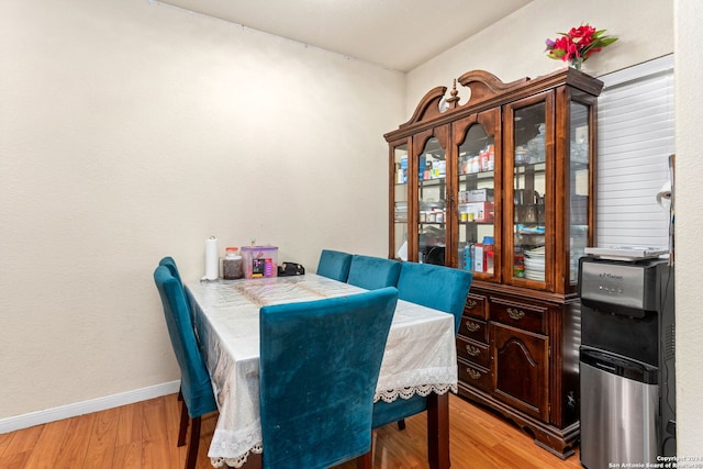 dining room featuring light wood-type flooring