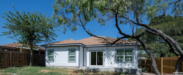 view of rear view of property