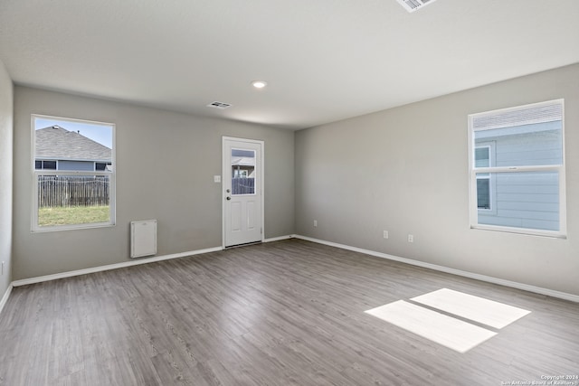 interior space featuring light hardwood / wood-style flooring