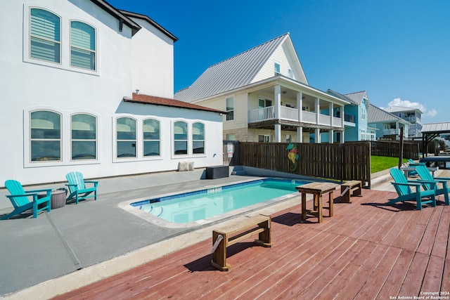 view of pool with a patio area