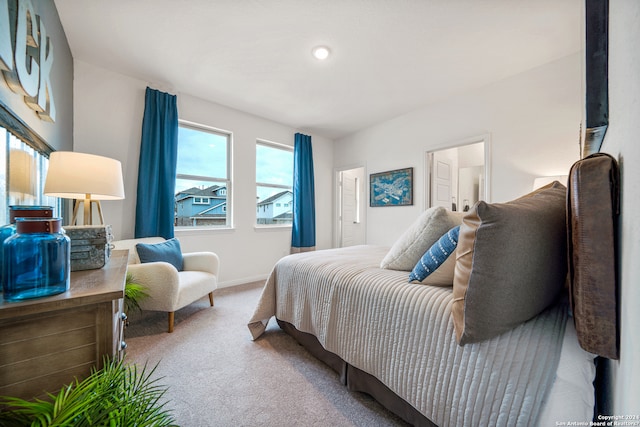 bedroom featuring carpet floors