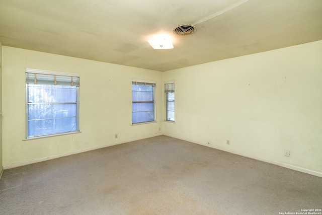 view of carpeted empty room