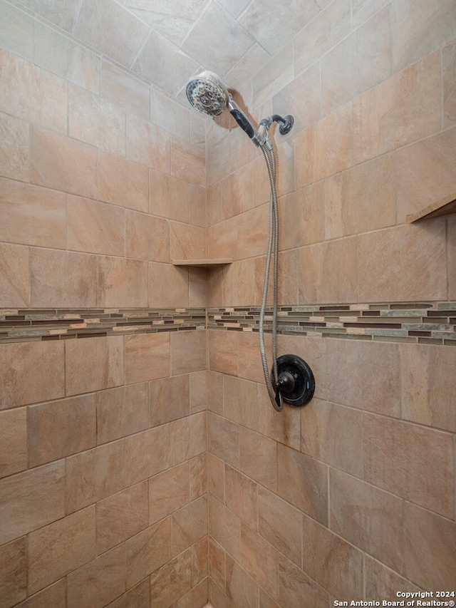 room details featuring tiled shower