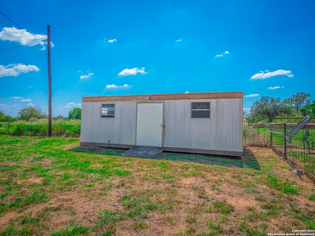 view of outbuilding