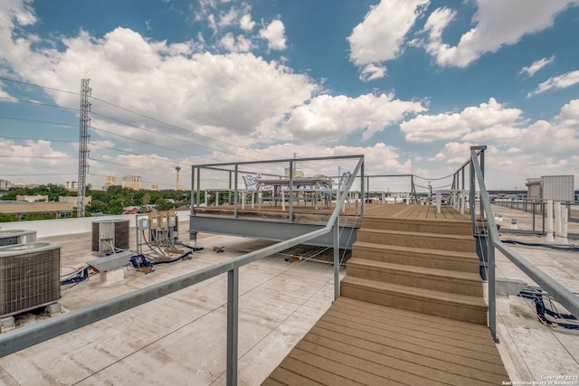 1331 S Flores St Unit 213, San Antonio, TX 78204 - view of dock with cooling unit