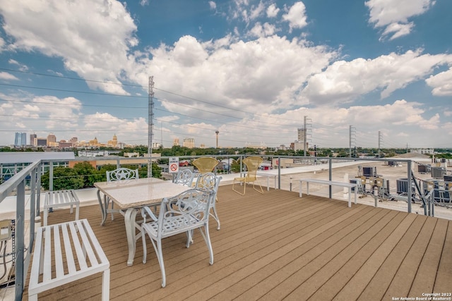 1331 S Flores St Unit 213, San Antonio, TX 78204 - view of wooden terrace