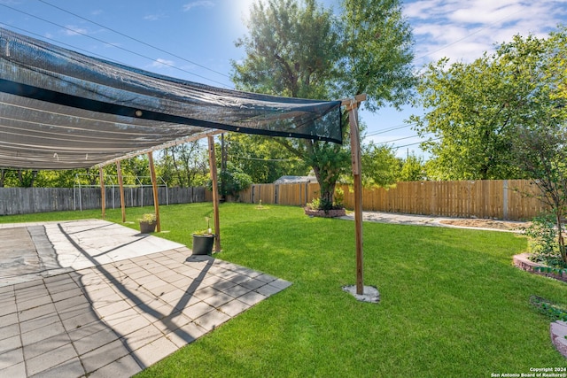 view of yard featuring a patio area