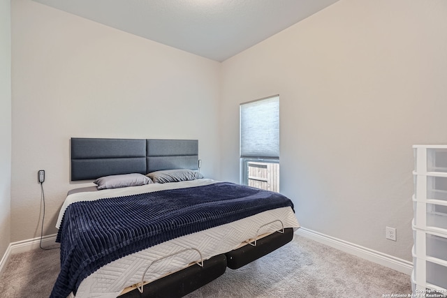 bedroom with carpet