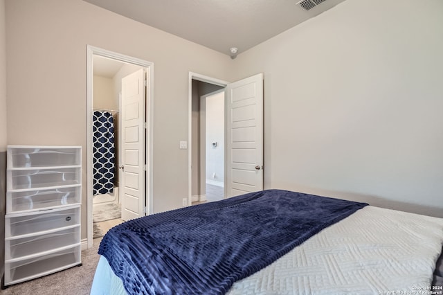 bedroom with carpet floors