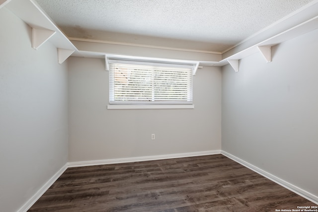 walk in closet featuring dark hardwood / wood-style floors