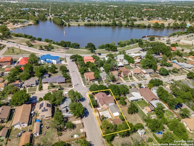 1246 Waverly, San Antonio, TX 78201 - bird's eye view featuring a residential view and a water view