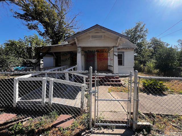 view of bungalow-style house