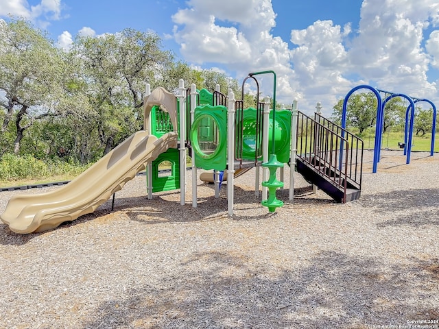 view of jungle gym