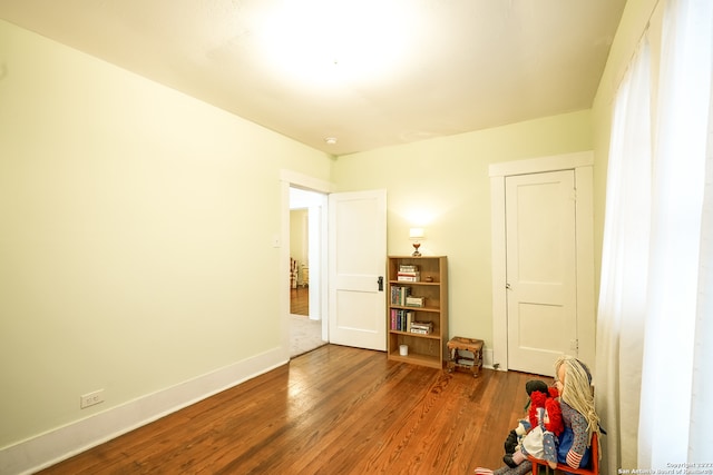 interior space featuring hardwood / wood-style flooring