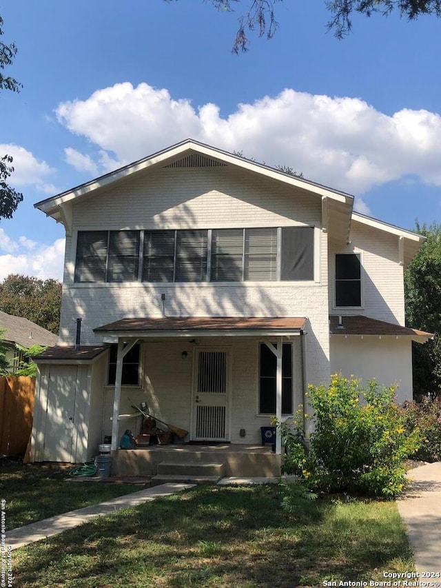 view of front of house featuring a porch