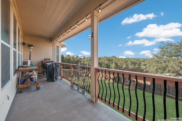 view of balcony