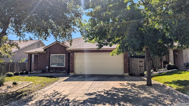 ranch-style house with a garage